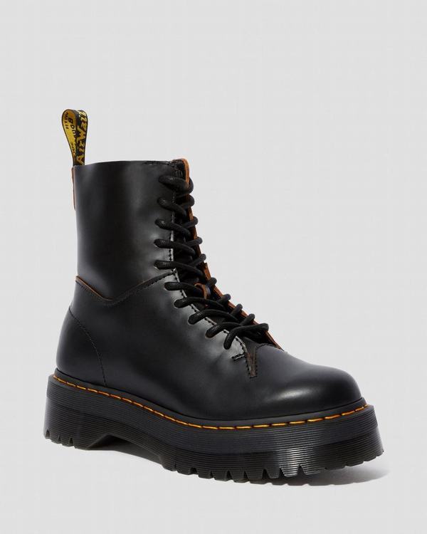 Dr Martens Dámské Boty Na Platformě Jadon Decon Černé, CZ-065748